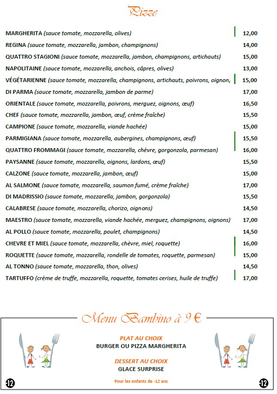 Madrisio menu 3