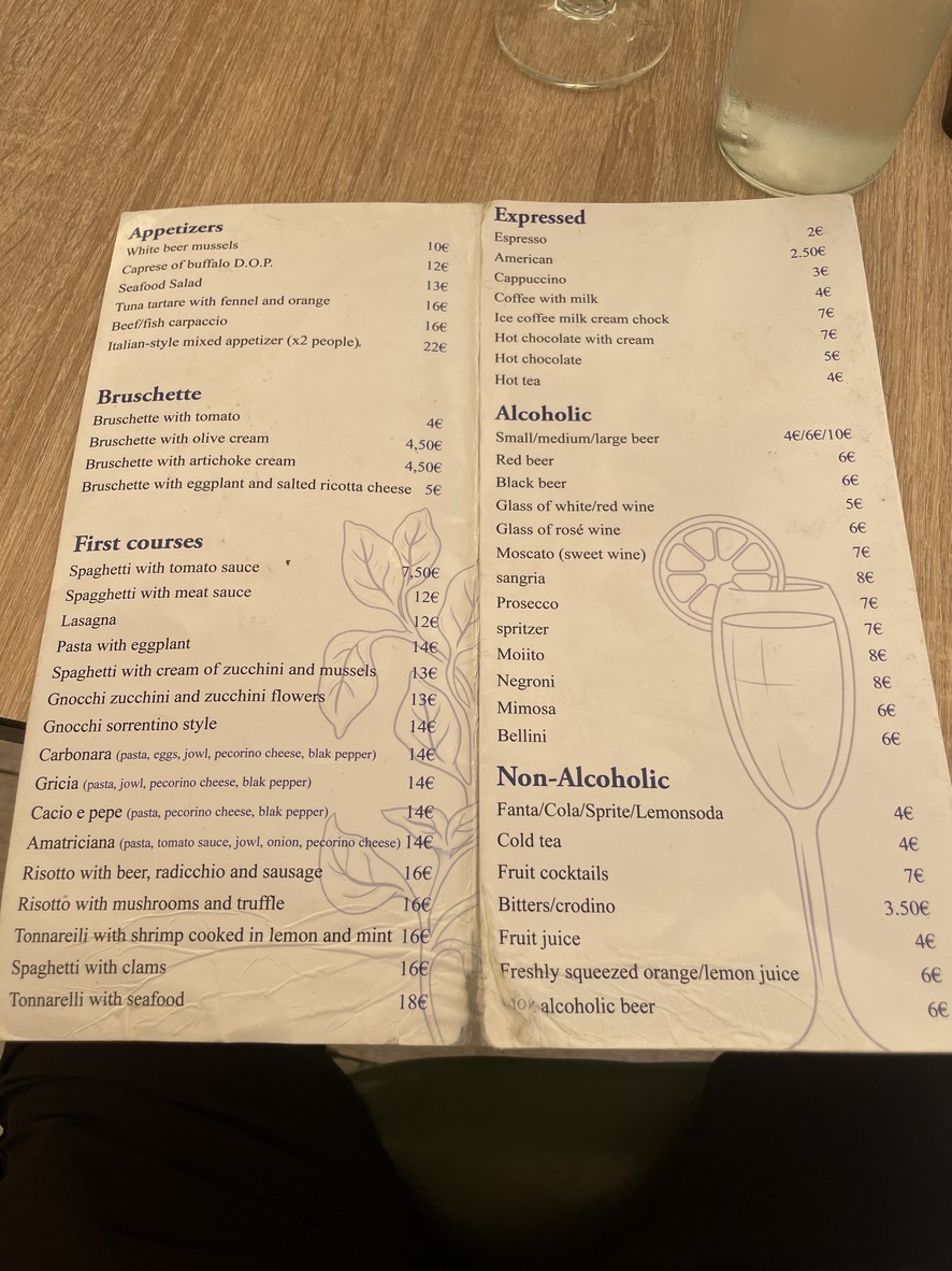 Ristorante L'Angolo Divino al Vaticano menu 4