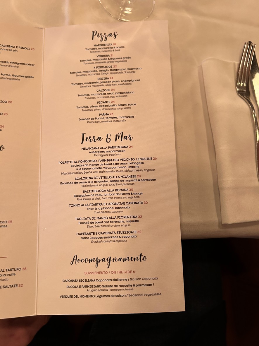 Casa Luca menu 2