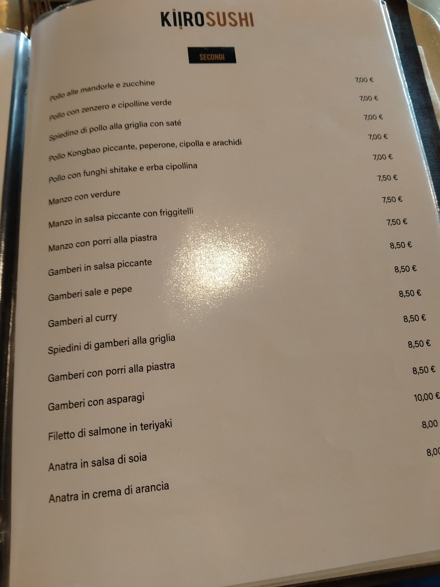 Kiiro Sushi menu 6