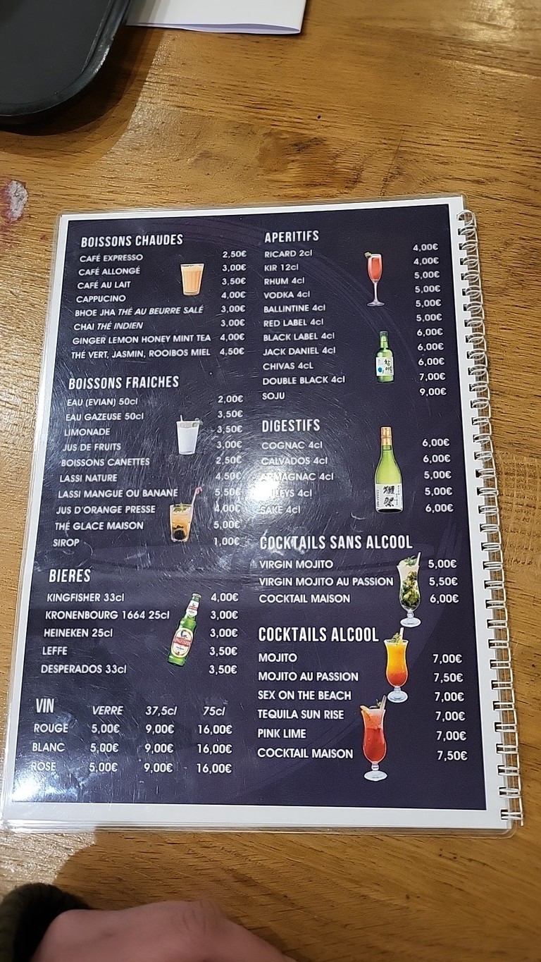 TIBET CORNER menu 4