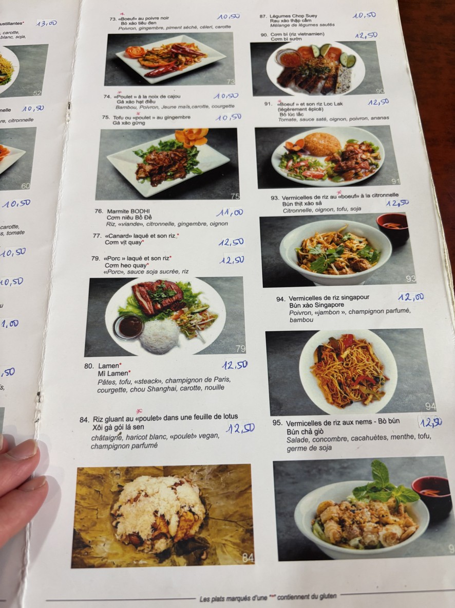 Bodhi Vegan menu 2