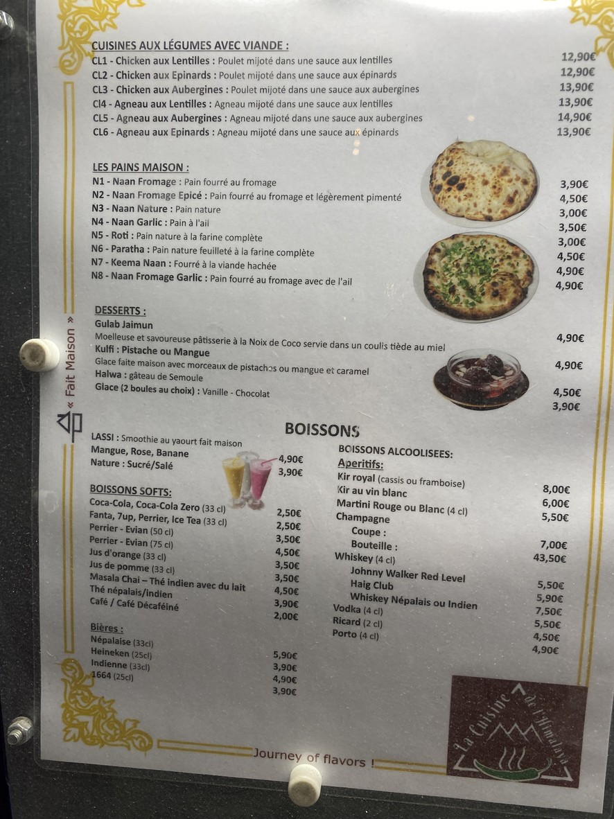 La Cuisine de l'Himalaya - Journey of Flavor menu 7