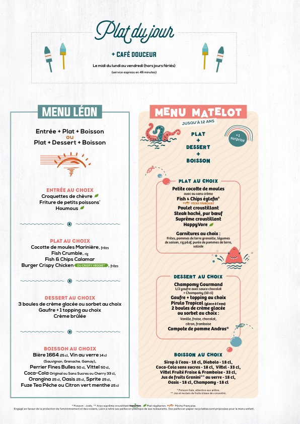 Léon Restaurant - Porte Maillot menu 4