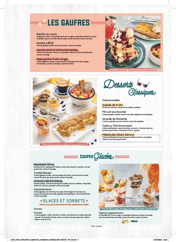 Léon Restaurant - Porte Maillot menu 5