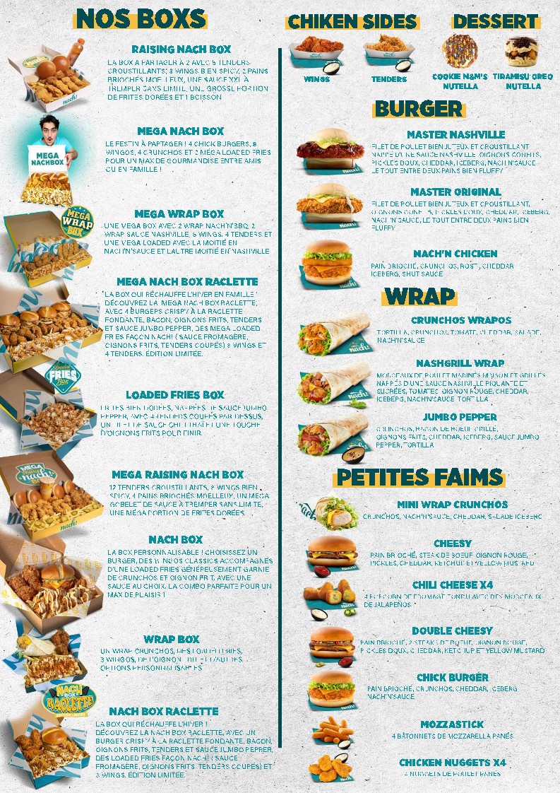 Nach! Paris 10 menu 3