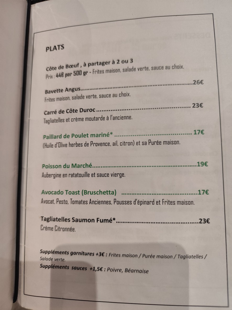 Au Coin ! Bistrot-Bar Chic Ermont menu 3