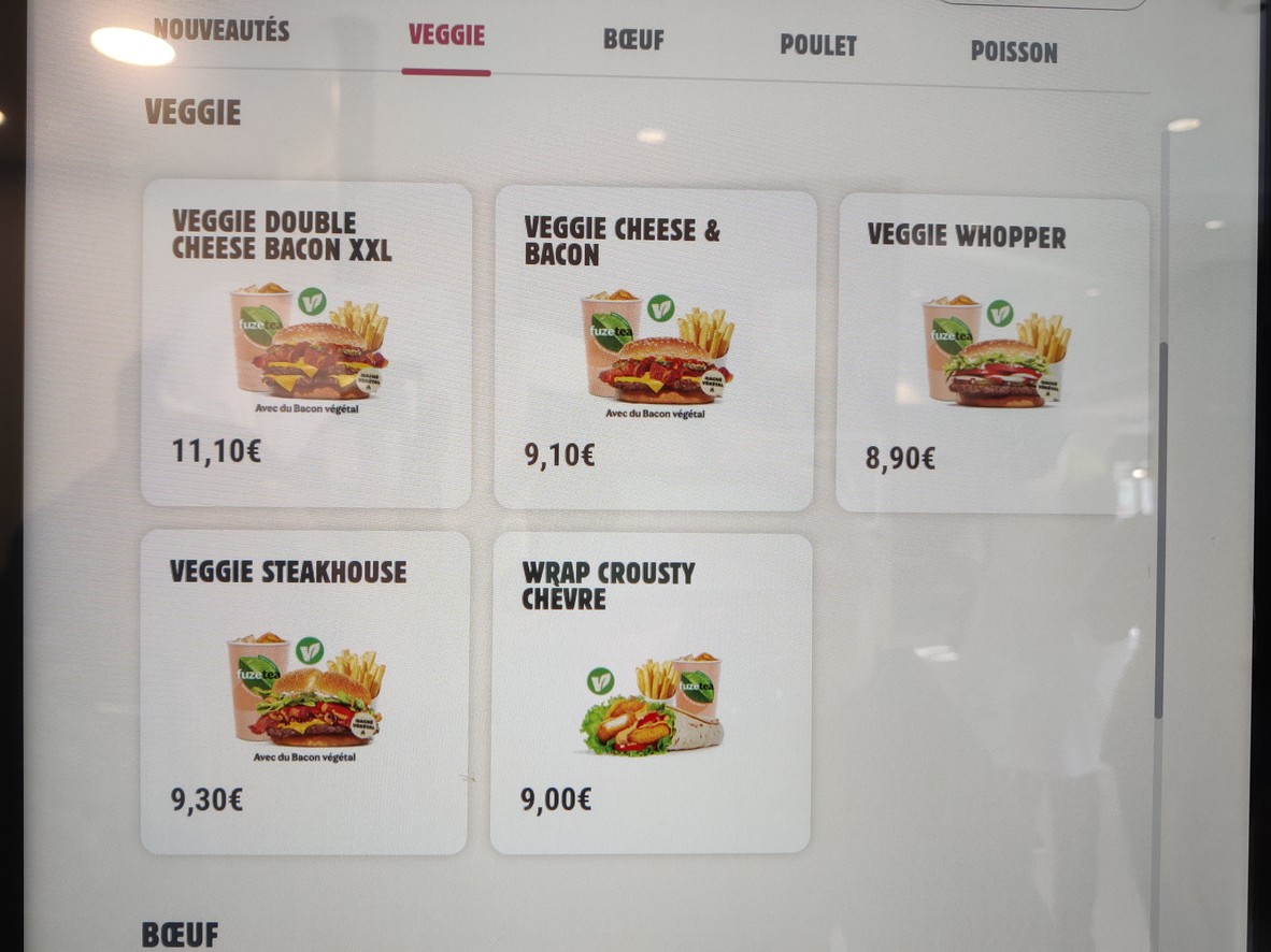 Burger King menu 2
