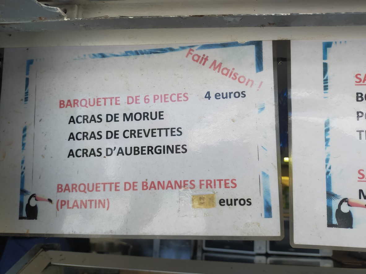Relais Tropical menu 1