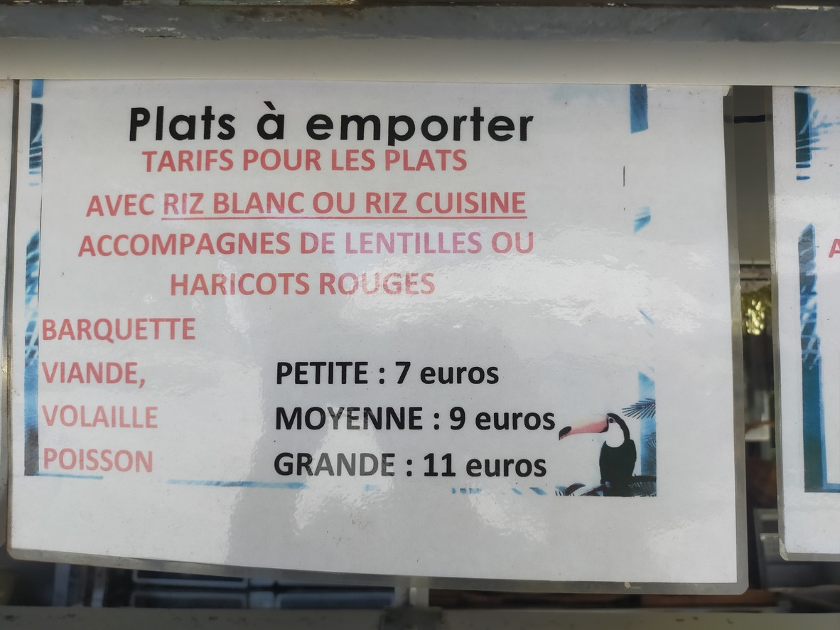 Relais Tropical menu 3