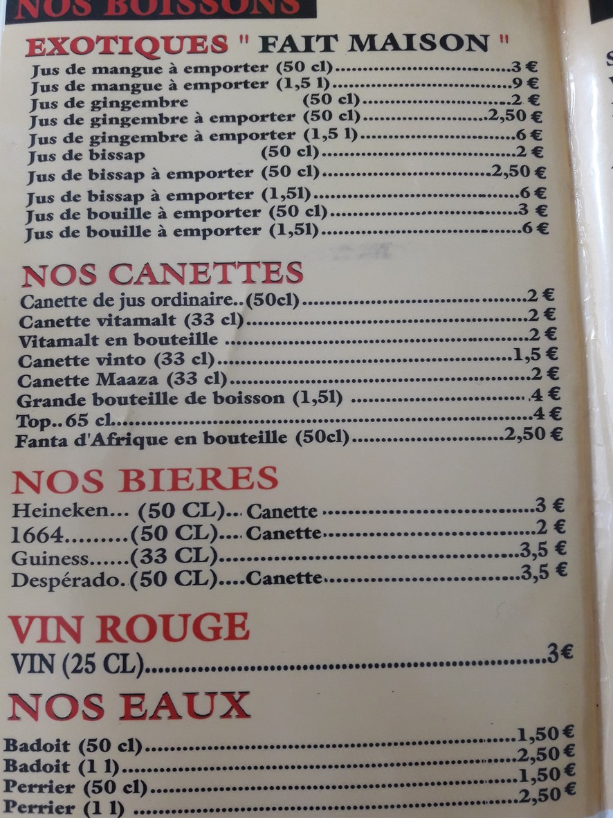 Au Délice Du Sacré-Cœur menu 2