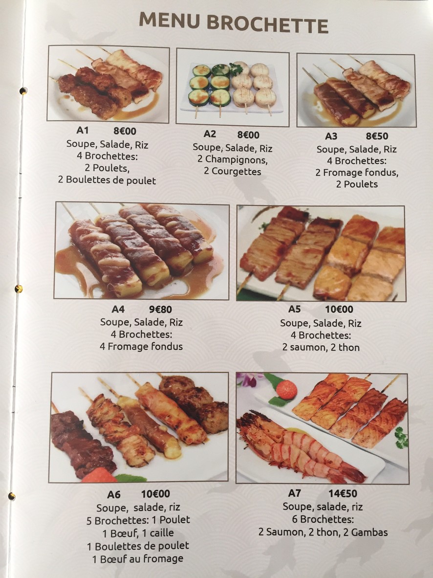 Restaurant Kyo Japonais menu 4