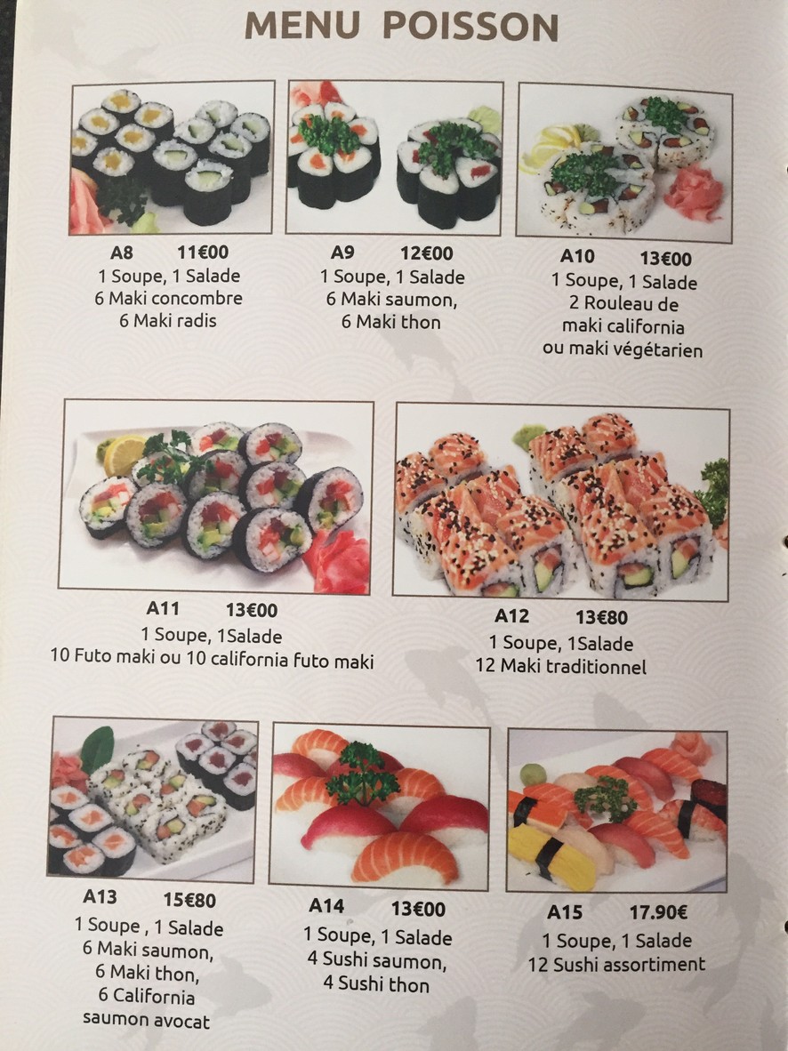 Restaurant Kyo Japonais menu 5