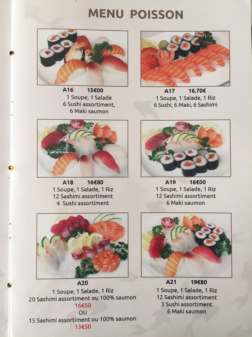 Restaurant Kyo Japonais menu 6