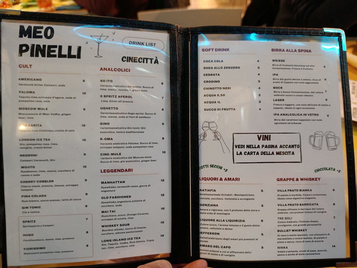 Meo Pinelli menu 4