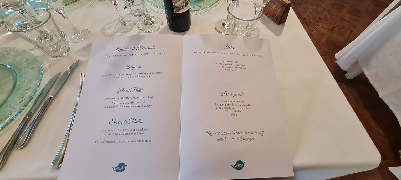Ristorante Casette di Campagna menu 1