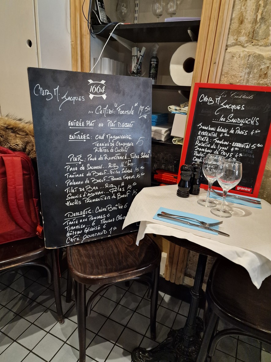 Monsieur Jacques menu 2