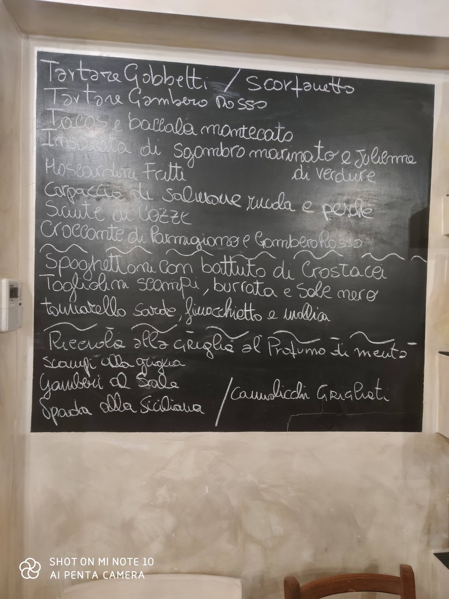 Fish da Francesco menu 1
