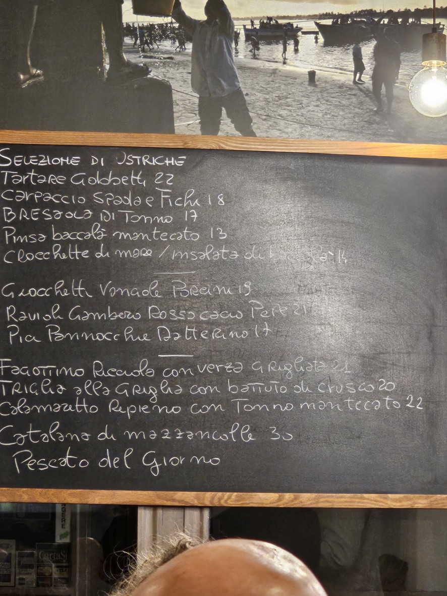 Fish da Francesco menu 4