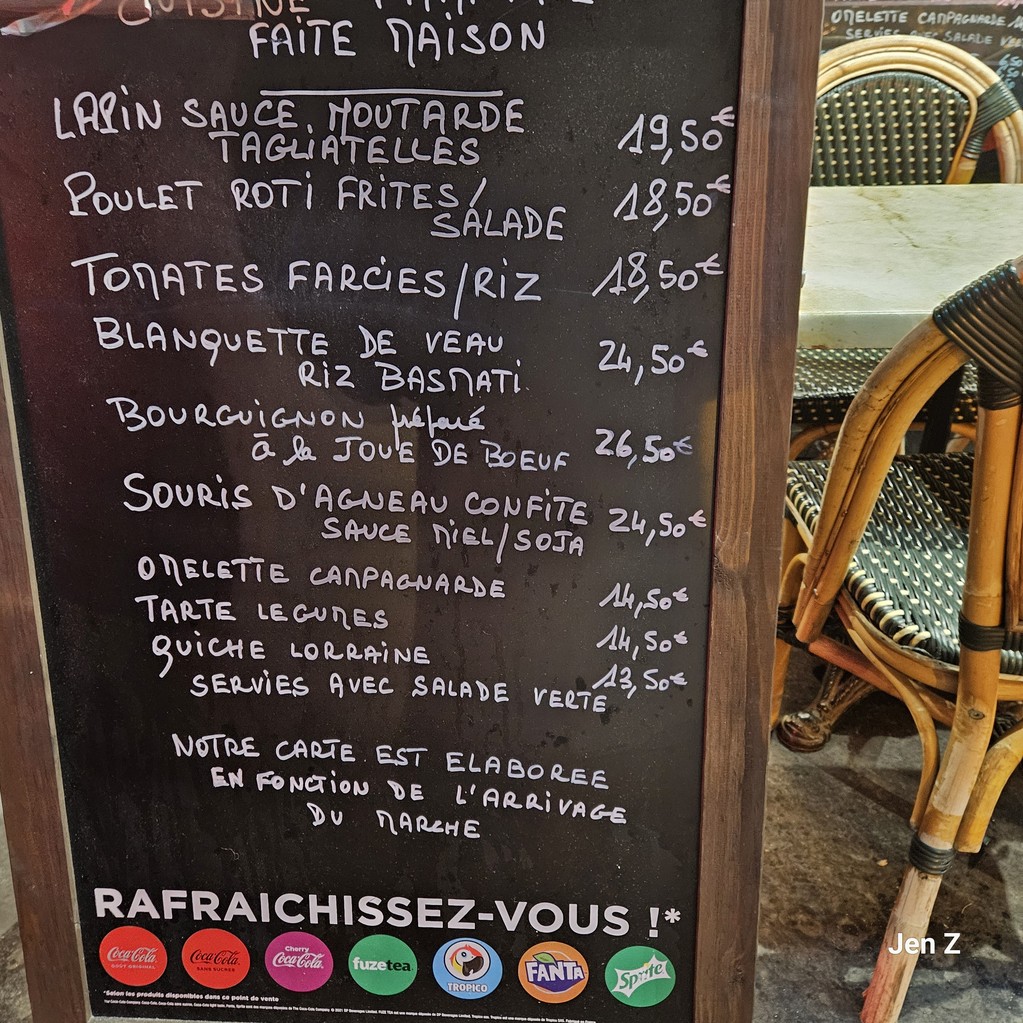 Le Petit Bar du Théâtre menu 2