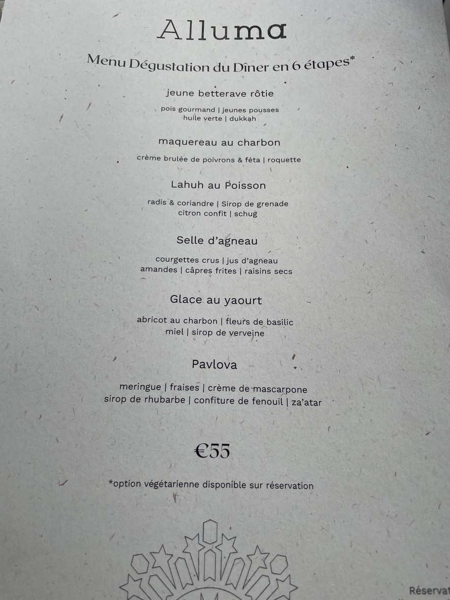 Alluma menu 3