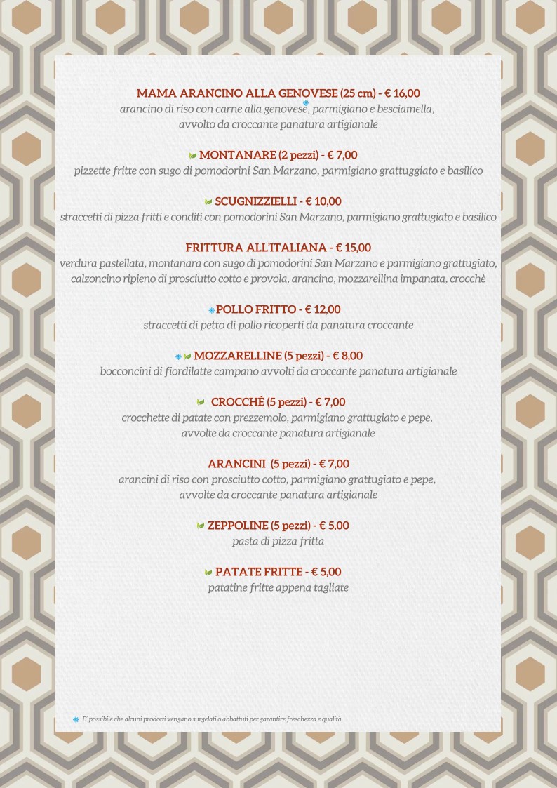 Mama Eat Roma menu 2