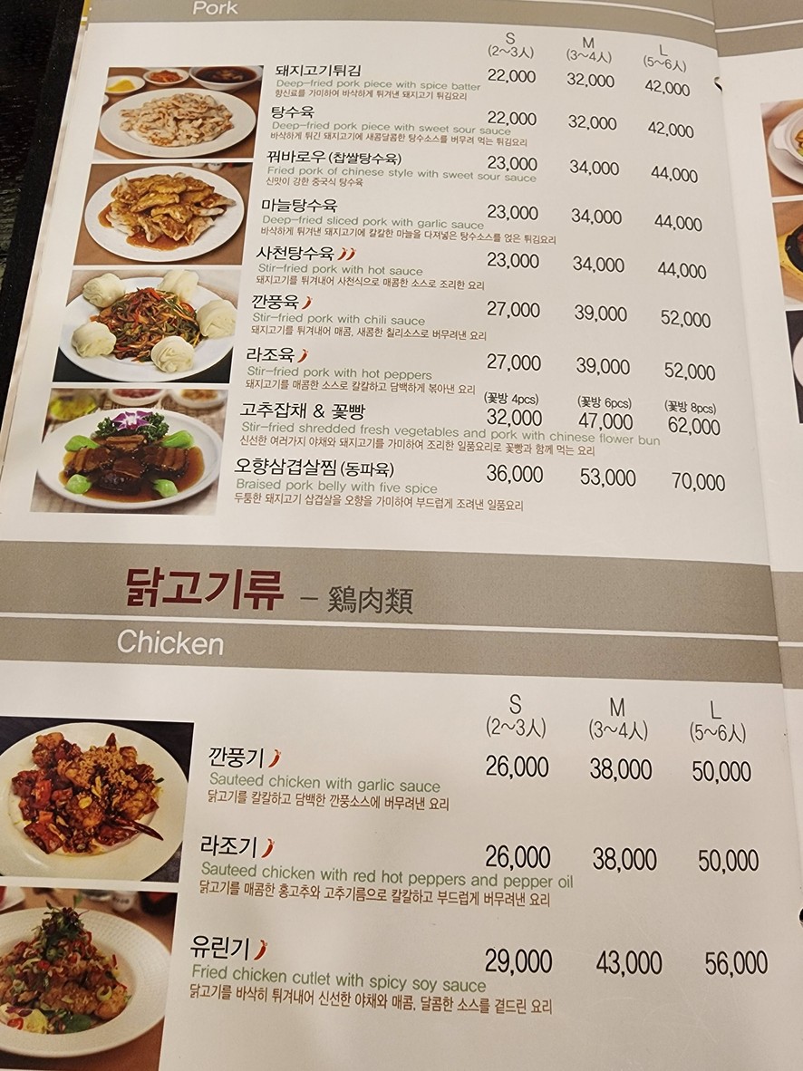 Hongseong-Won menu 2