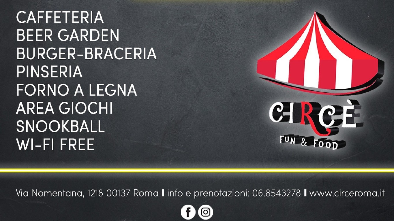 Circè Fun & Food menu 1