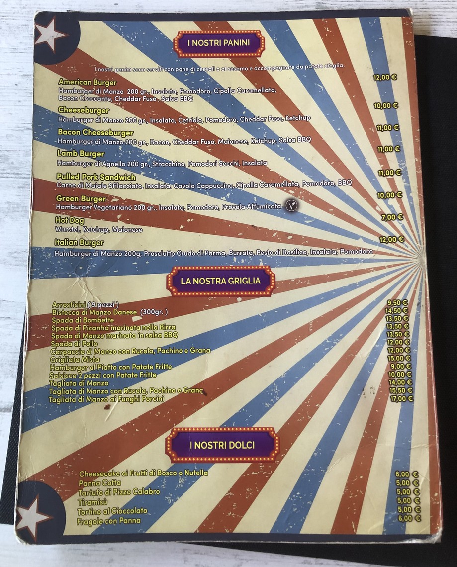 Circè Fun & Food menu 3