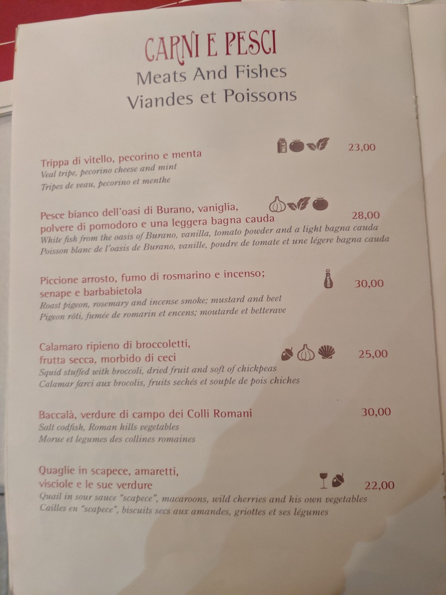 Hostaria Da Cesare Bottega Storica dal 1921 menu 2