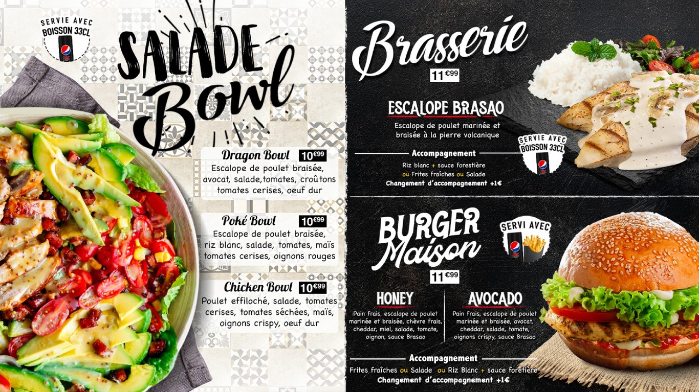 Brasao Alesia- Restaurant poulet braisé Paris 14ème menu 3