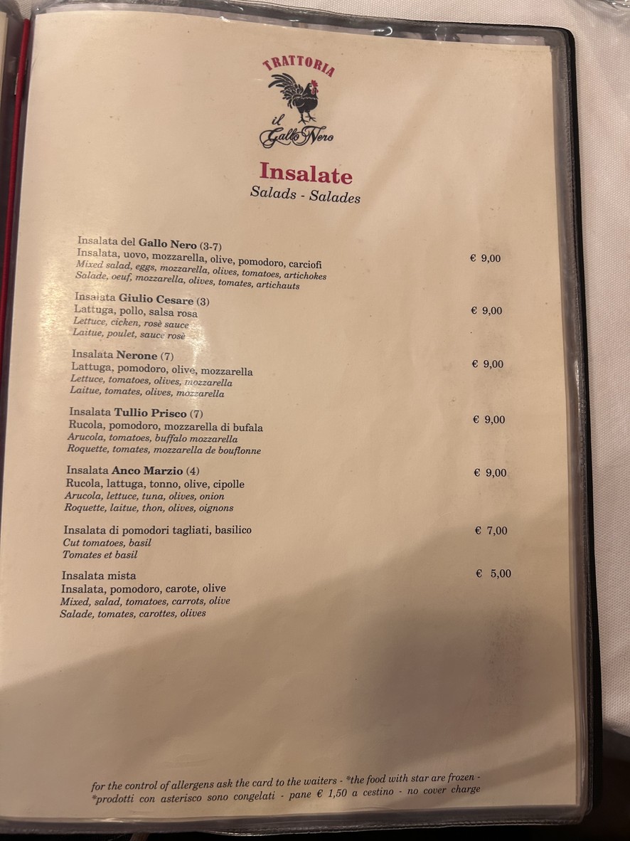 il Gallo Nero menu 3