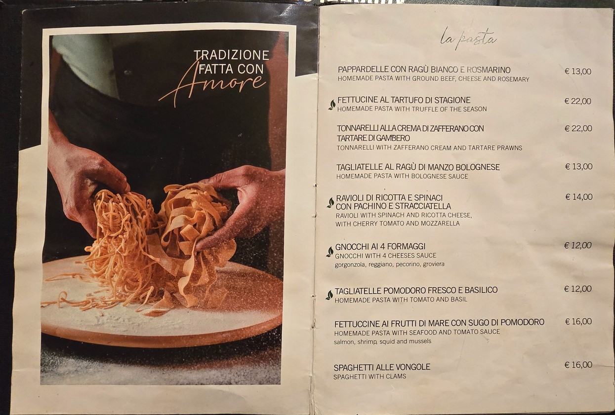 Ristorante Agrodolce Roma menu 3
