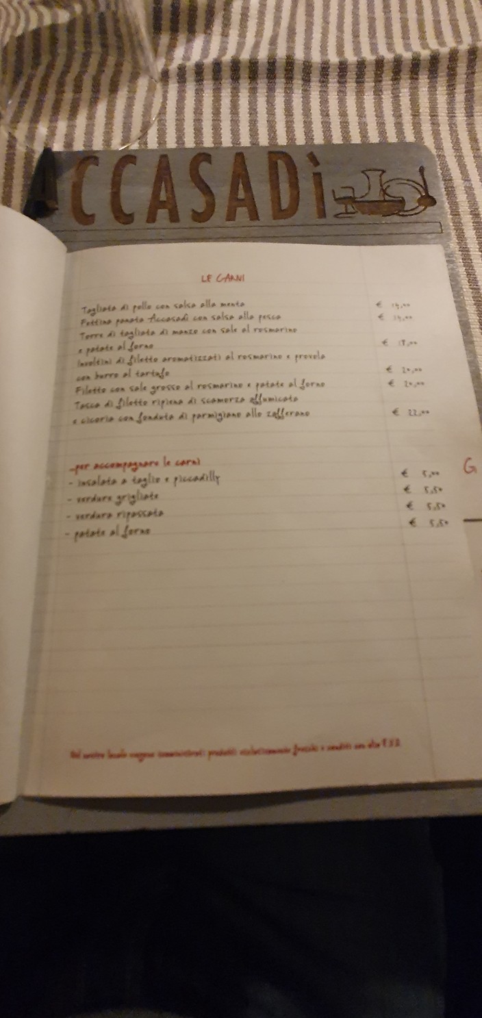 Accasadì menu 2