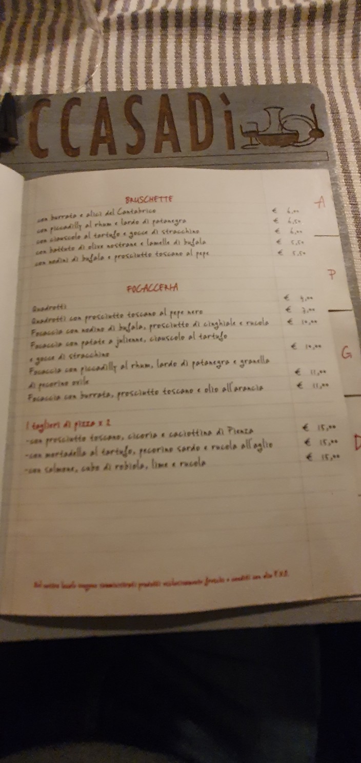 Accasadì menu 3