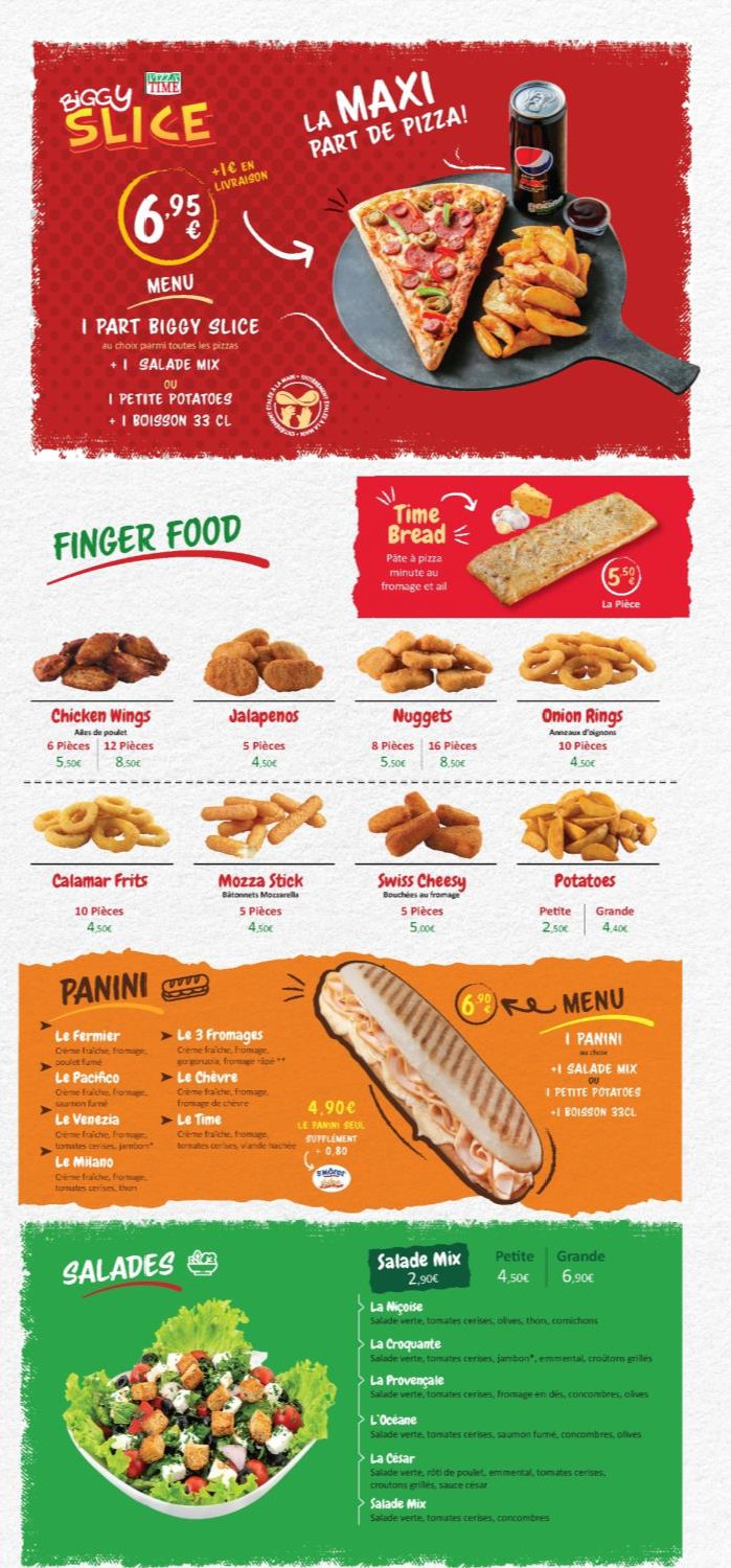 Pizza Time® Colombes menu 3