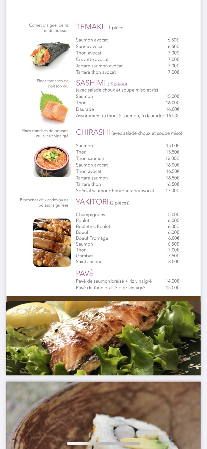 Nems & Sushi menu 4