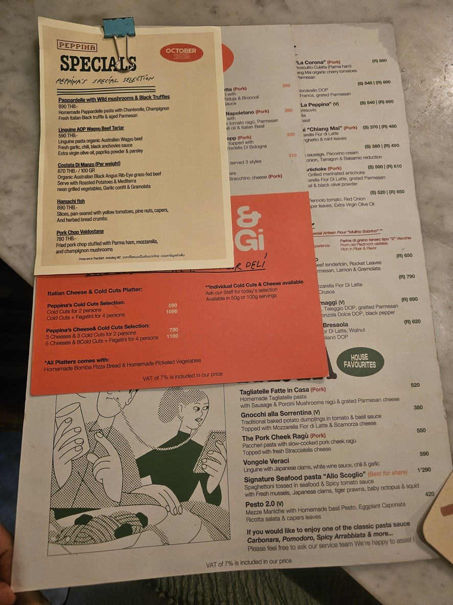 Peppina (Sukhumvit Flagship Branch) menu 2
