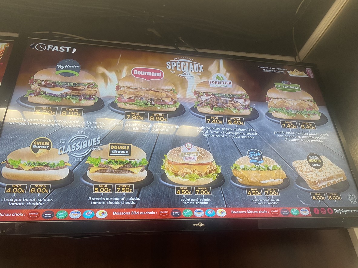 OFast menu 1