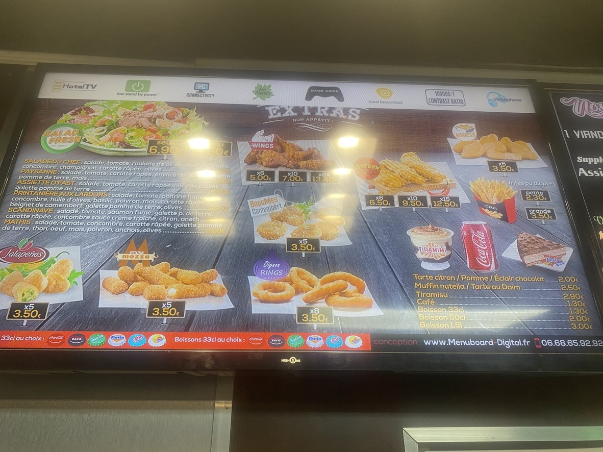OFast menu 4