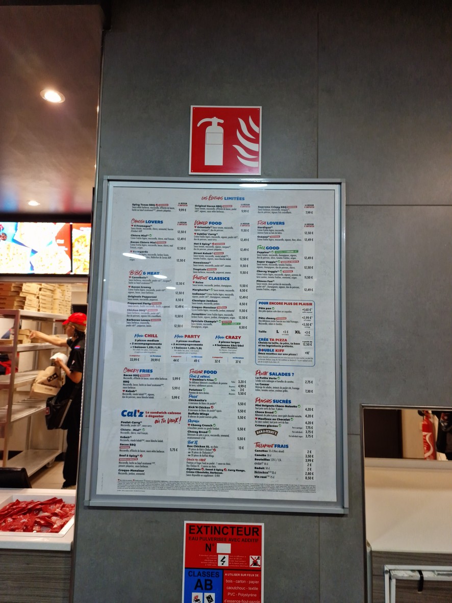 Domino's Pizza Drancy menu 1