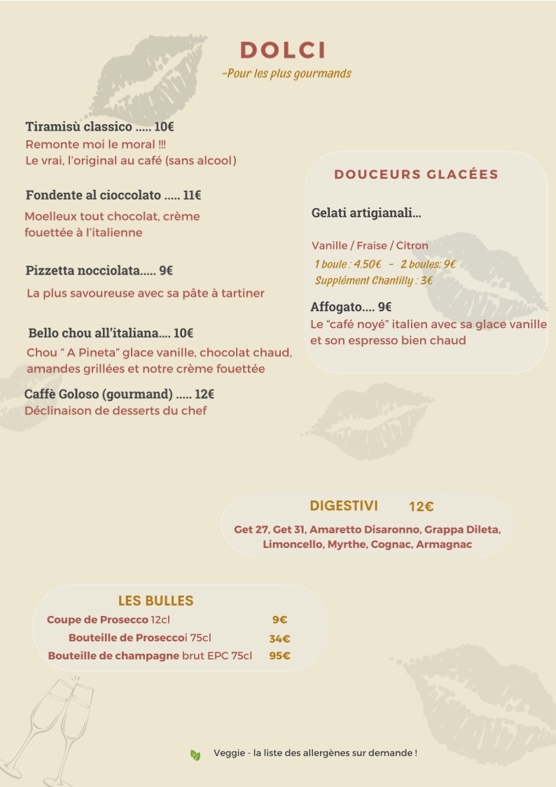 ANGELINO TRATTORIA - Paris 16 menu 3