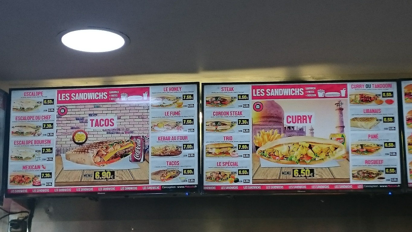 SANDWICH RESTAURANT FAST FOOD 2004 menu 1