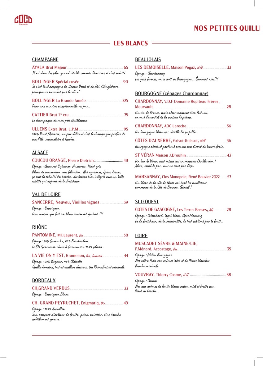 COCO Balard menu 4