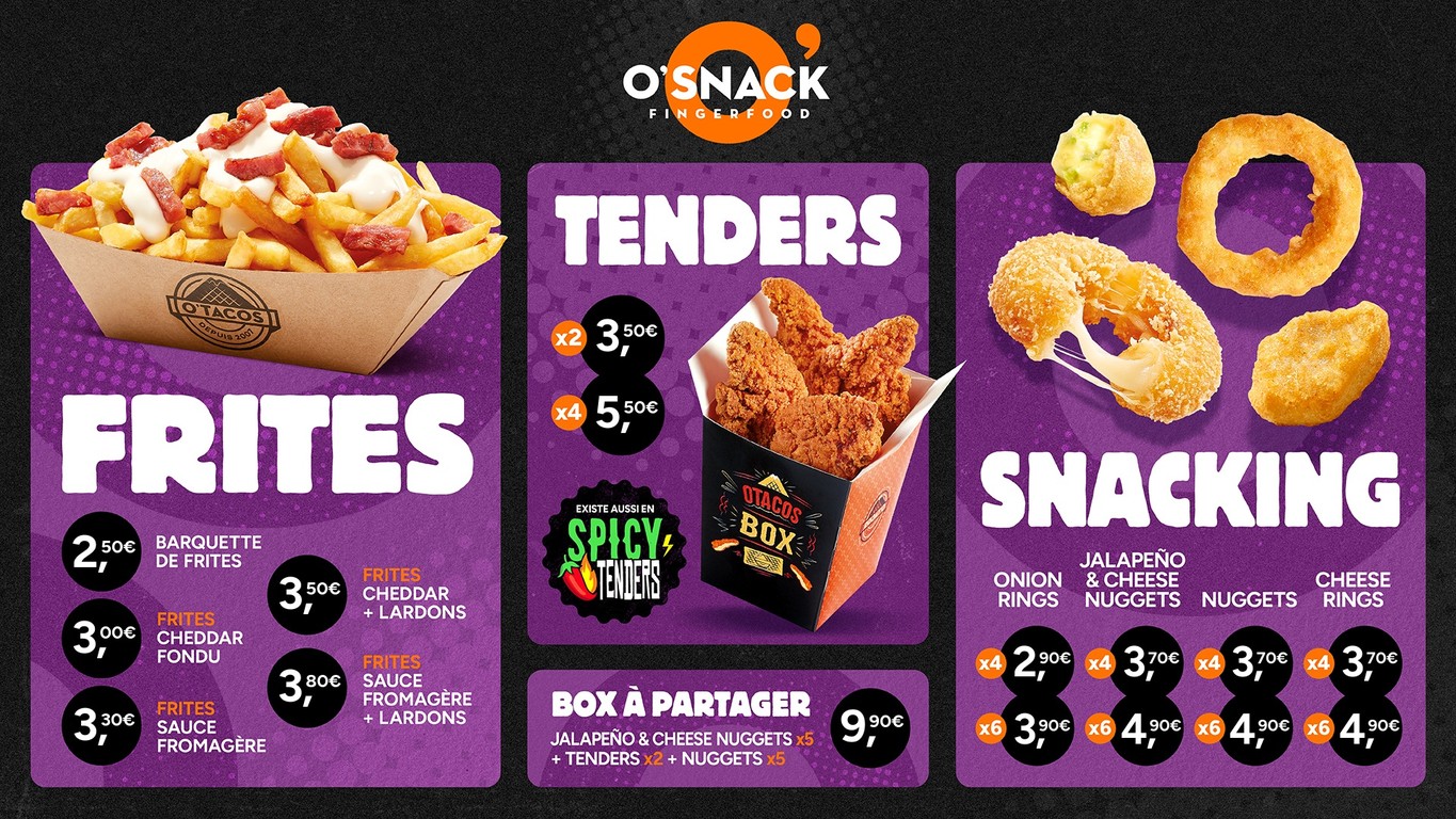 O'Tacos menu 4