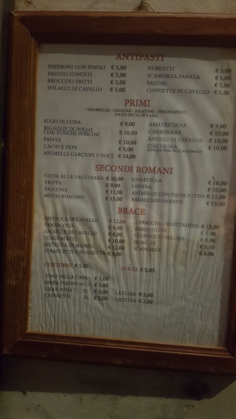 Betto e Mary menu 1