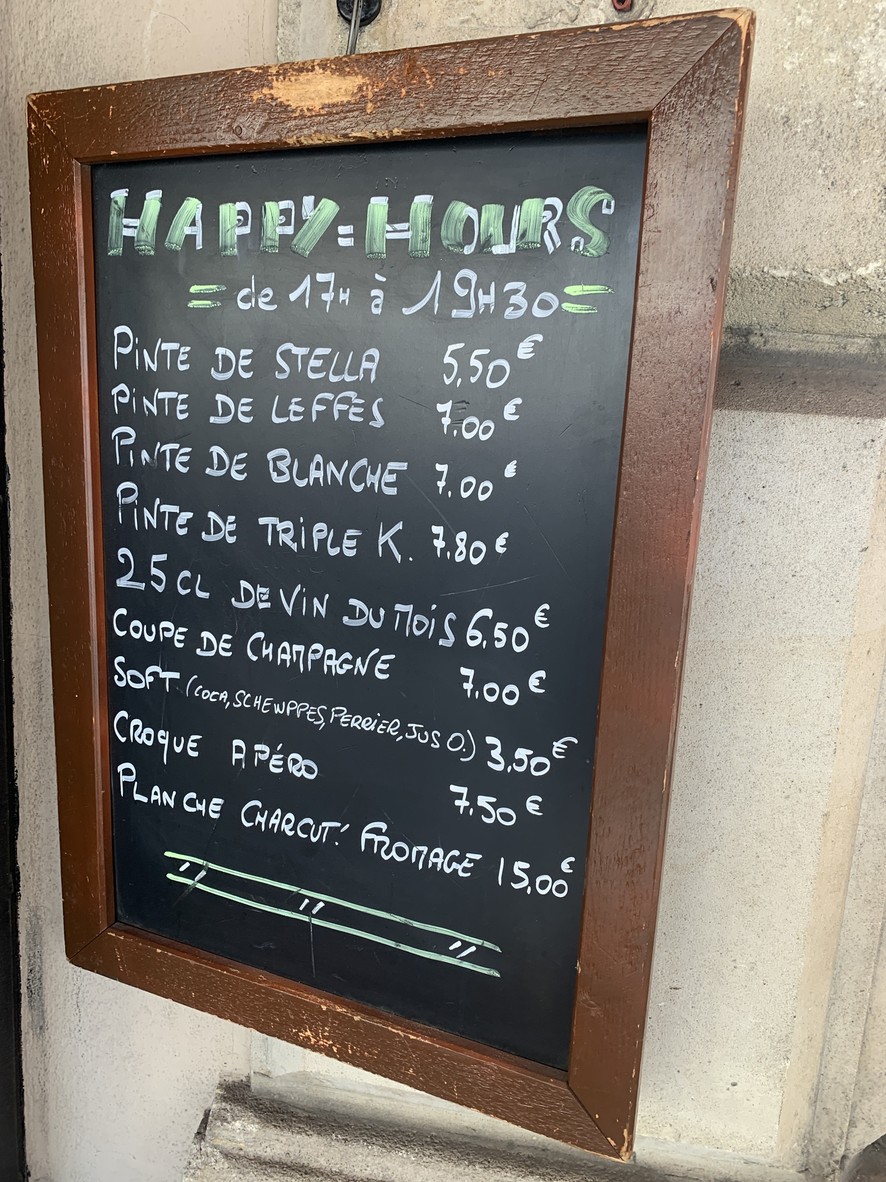 Le Parthénon menu 3