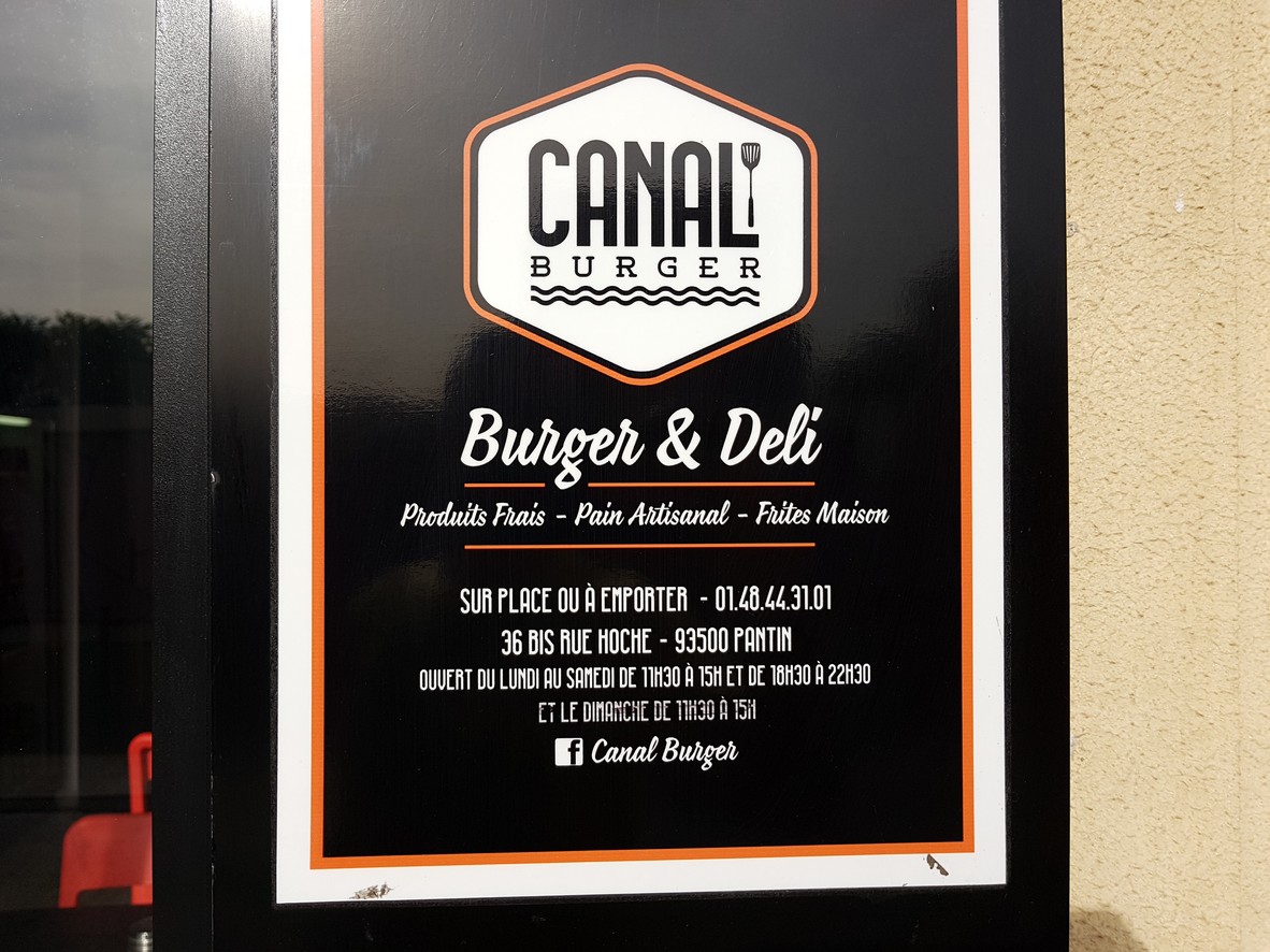 Canal Burger menu 1