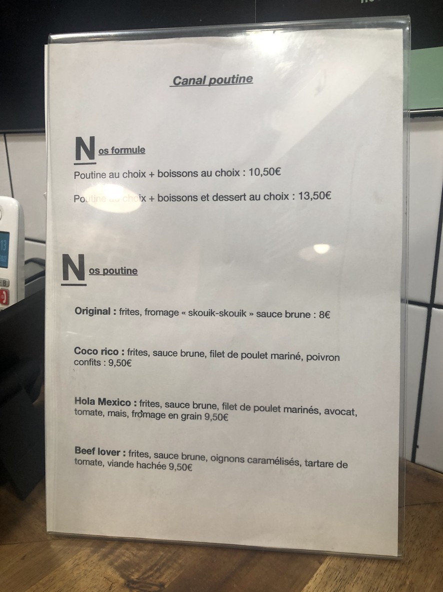 Canal Burger menu 4