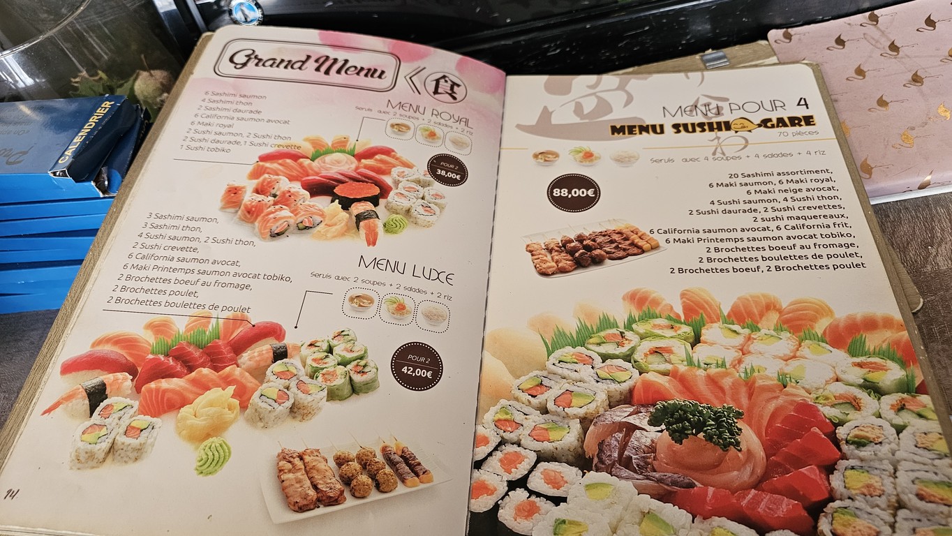 Sushi Gare menu 2